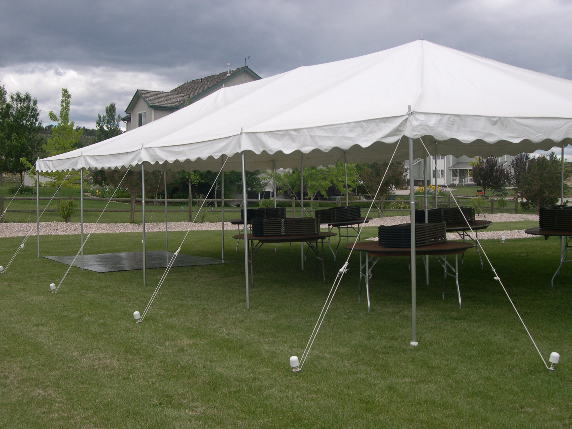 20' x 40' White Canopy Tent